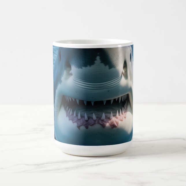 Weißer Hai Kaffeetasse (Mittel)
