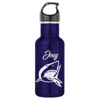 Weißer Hai personalisierte Wasserflasche