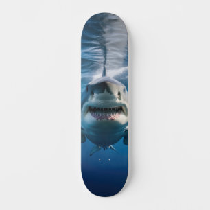 Weißer Hai Skateboard