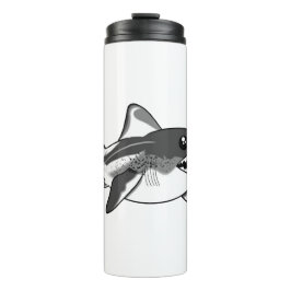 Weißer Hai Thermosbecher
