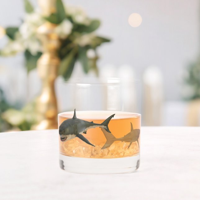 Weißer Hai Whiskyglas (Insitu (Hochzeit))