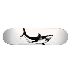 weißer Hai wild Skateboard