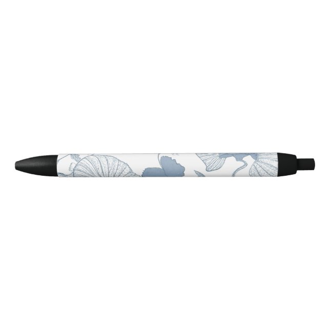 Weißer Hintergrund Delikatesse Blau Japanische Blu Kugelschreiber (Vorderseite)