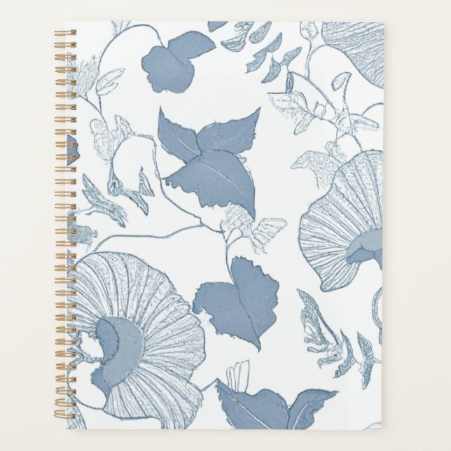 Weißer Hintergrund Delikatesse Blau Japanische Blu Planer (Vorderseite)