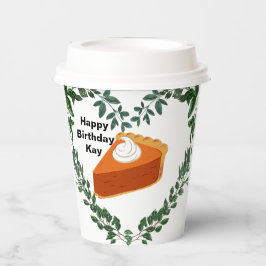 Weißer Hintergrund Grüne Kuchen Eiscreme Pappbecher