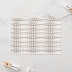 weißer Hintergrund mit braunem Muster Einladung