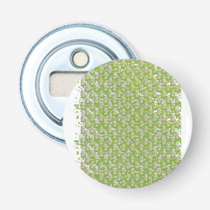 weißer Hintergrund mit braunen Punkten Flaschenöffner