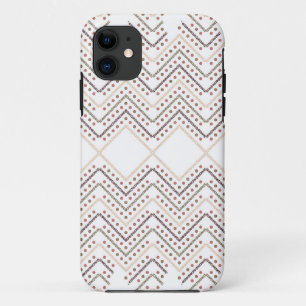 weißer Hintergrund mit braunen und roten Punkten Case-Mate iPhone Hülle