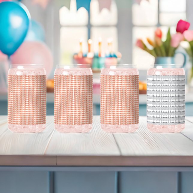 weißer Hintergrund mit Kreismuster Dosenglas (Insitu (Baby Party))