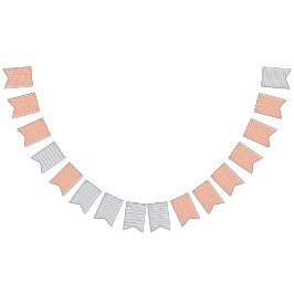 weißer Hintergrund mit Kreismuster Wimpelkette