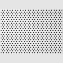 Weißer Hintergrund mit schwarzen Polka-Punkten Seidenpapier