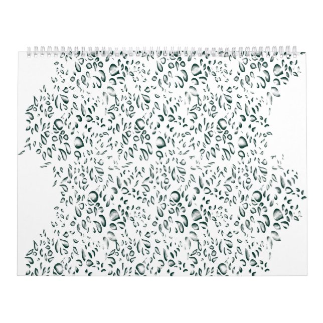 weißer Hintergrund mit vielen Wassertropfen Kalender (Titelbild)