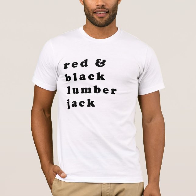 weißer Holzfäller kariert T-Shirt (Vorderseite)