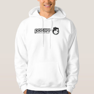 Weißer Hoodie
