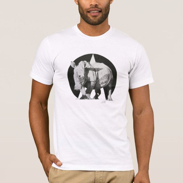 WEISSER HORN-T - SHIRT durch Typ Combes (Vorderseite)