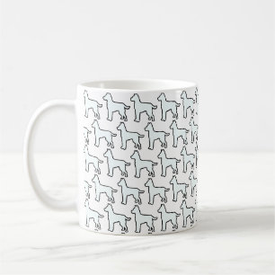 Weißer Hund Weiß Kaffeetasse