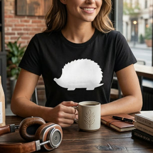 Weißer Igel Tri-Blend Shirt