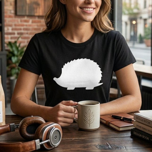 Weißer Igel Tri-Blend Shirt (Von Creator hochgeladen)