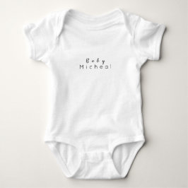 Weißer Individuelle Name für Kinder, Kleinkinder u Baby Strampler
