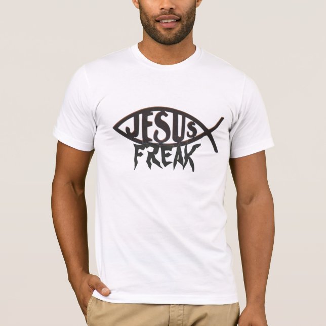 Weißer Jesus-Freak T-Shirt (Vorderseite)
