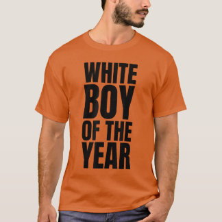Weißer Junge des Jahres für Männer Jungen Lustig v T-Shirt