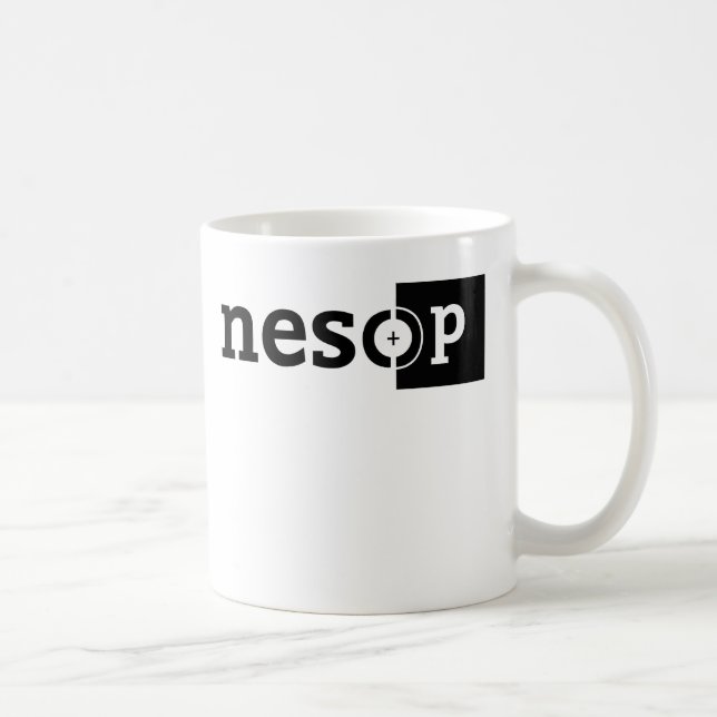 Weißer Kaffee-Tasse Tasse (Rechts)