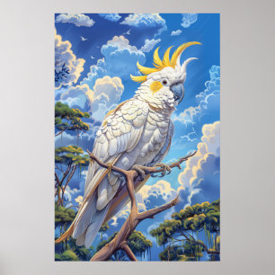 Weißer Kakadu Poster
