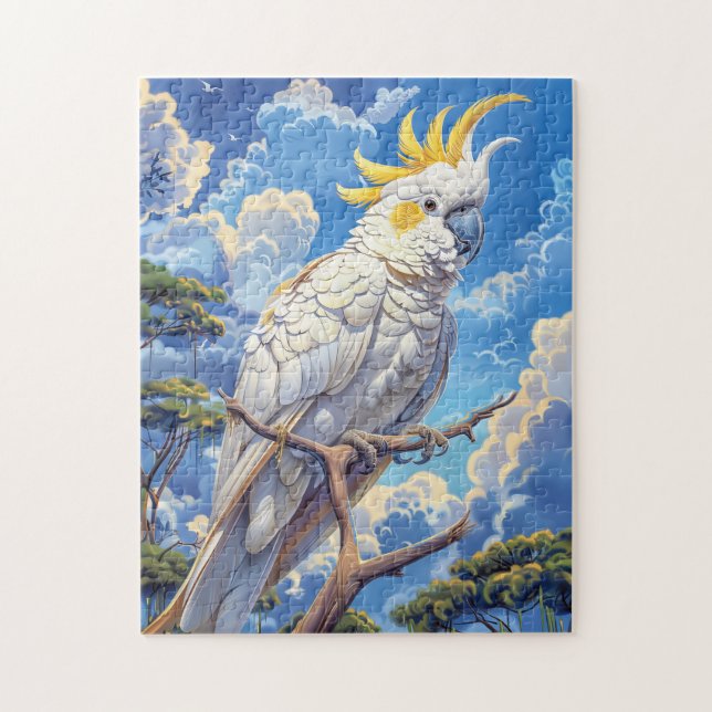 Weißer Kakadu Puzzle (Vertikal)