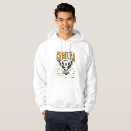 Weißer Kapuzenpullover Creatine Hoodie