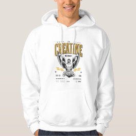 Weißer Kapuzenpullover Creatine Hoodie