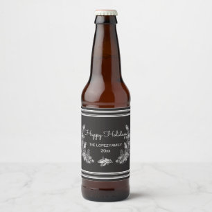 Weißer Kiefer Bierflaschenetikett