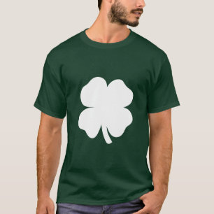 Weißer Kleeblatt T-Shirt
