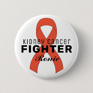 Weißer Knopf für Nierenkrebs Button