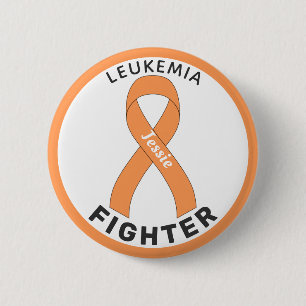 Weißer Knopf zur Bekämpfung von Leukämie Button