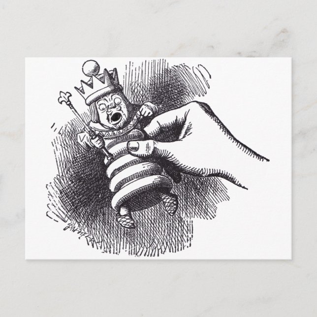 Weißer König Postkarte (Vorderseite)