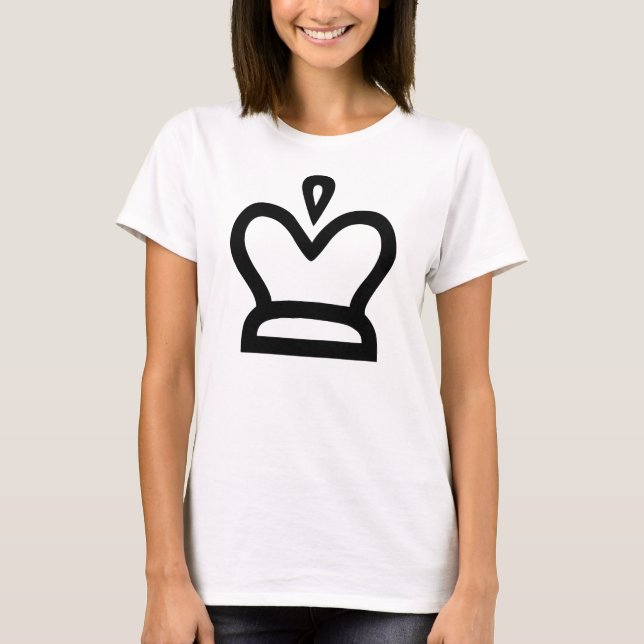 Weißer König T-Shirt (Vorderseite)