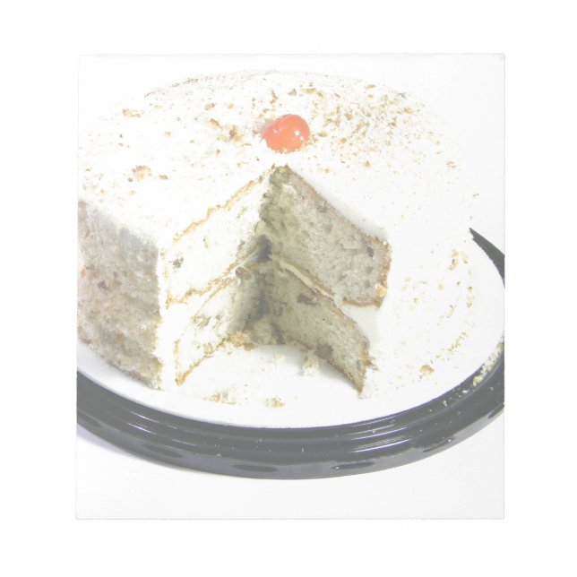 Weißer Kuchen Notizblock (Vorderseite)