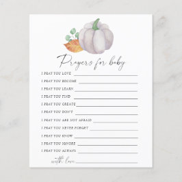 Weißer Kürbis - Party | Gebete für Babyspiel