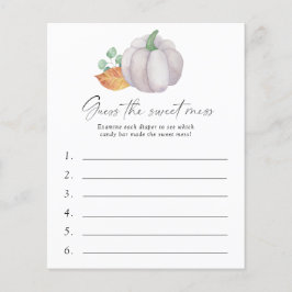 Weißer Kürbis - Raten Sie mal, das süße Schlamasen