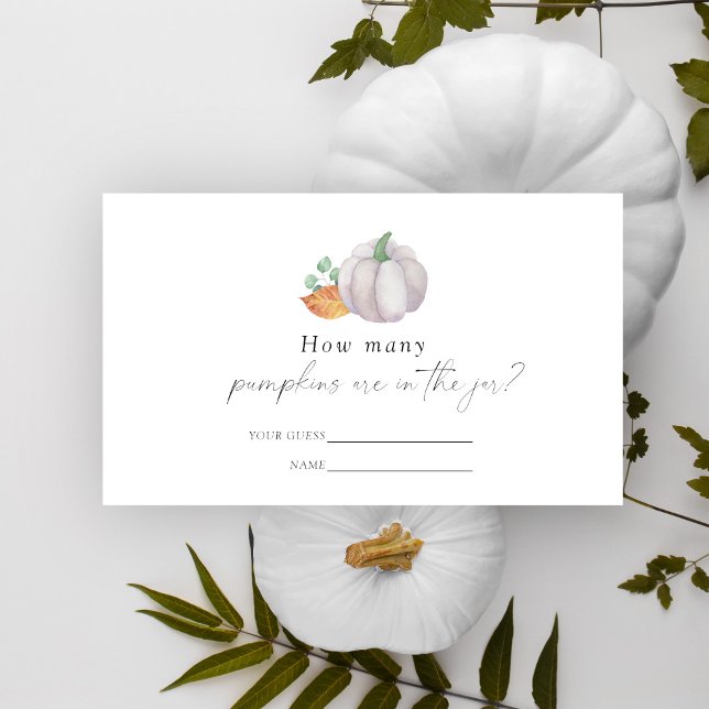 Weißer Kürbis - Raten Sie mal, wie viele Kürbisgew Begleitkarte (Von Creator hochgeladen)