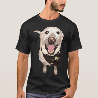 Weißer Labrador mit Bandana T-Shirt
