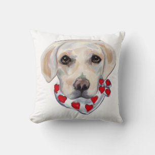 WEIßER LABRADOR RETRIEVER KISSEN
