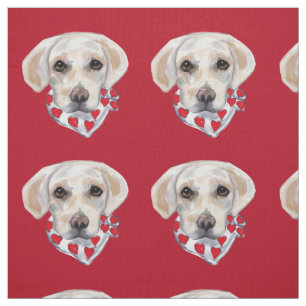 WEIßER LABRADOR RETRIEVER STOFF
