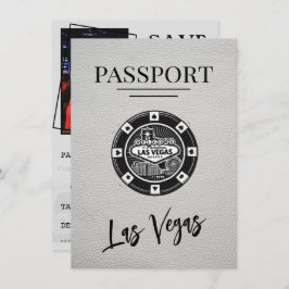 Weißer Las Vegas Pass Save the Date