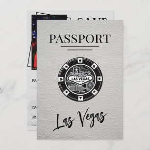 Weißer Las Vegas Pass Save the Date