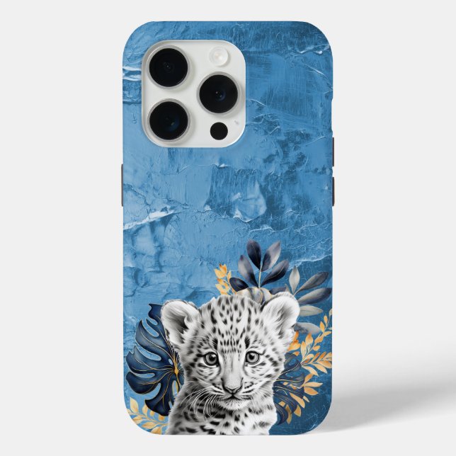 Weißer Leopard Case-Mate iPhone Hülle (Rückseite)