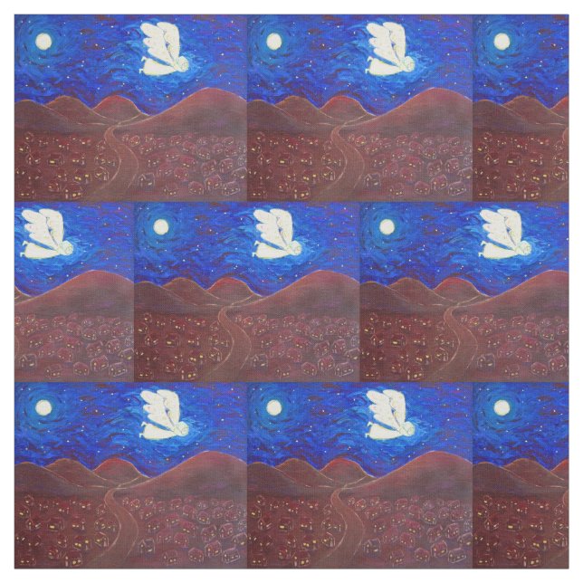 Weißer Lichtwächter Angel Kunststoffe Stoff (Muster)