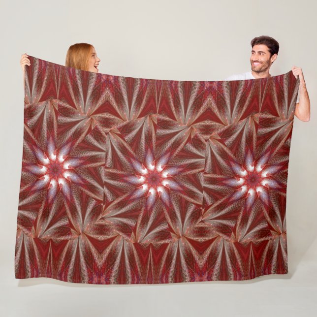 Weißer Lotus 10 Fleecedecke (Beispiel)