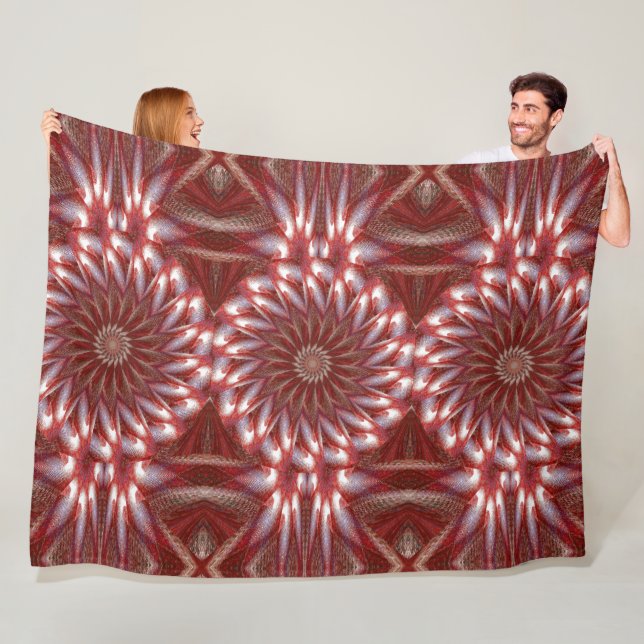 Weißer Lotus 14 Fleecedecke (Beispiel)