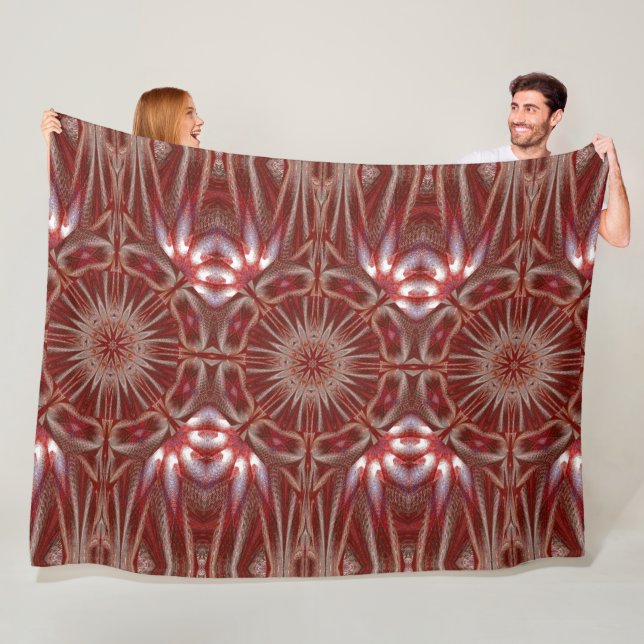 Weißer Lotus 18 Fleecedecke (Beispiel)